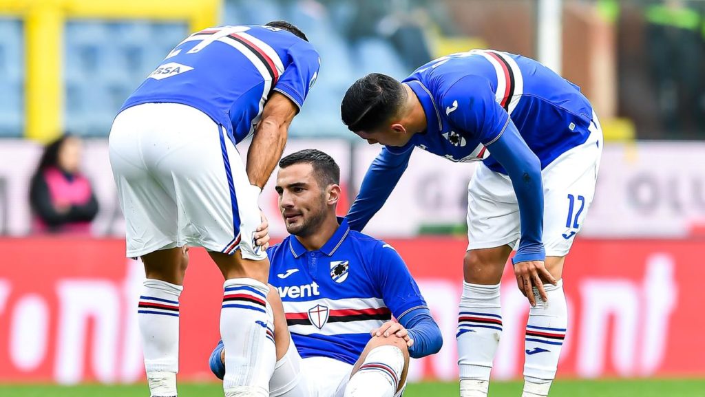 coronavirus sampdoria bonazzoli