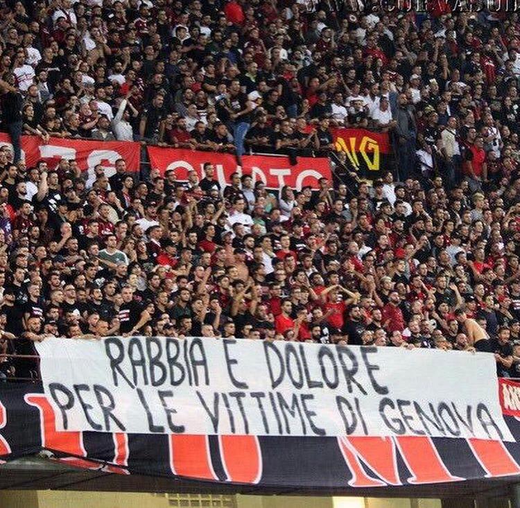 striscione milan genova