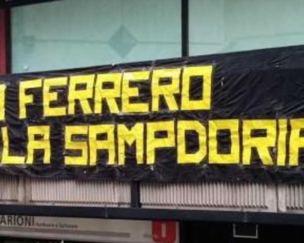 Sampdoria Ferrero Striscione