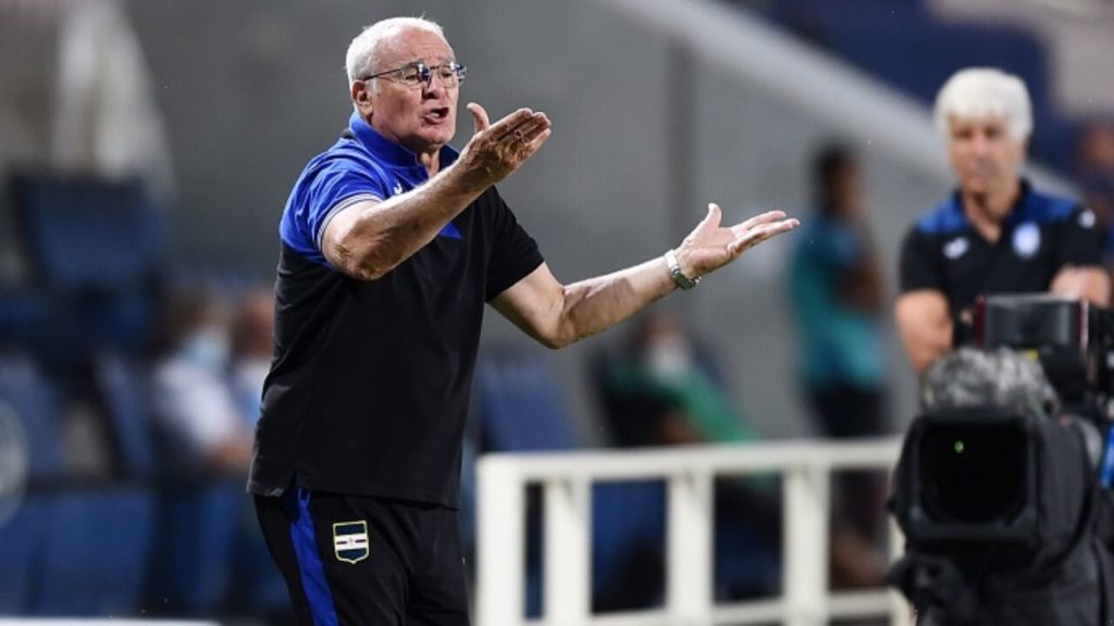 ranieri atalanta europa sampdoria espulsione