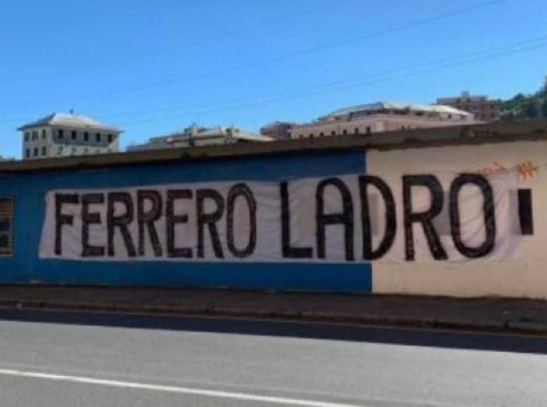 Sampdoria Striscioni Ferrero