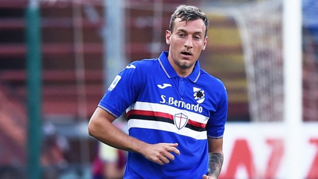 Sampdoria La Gumina moglie