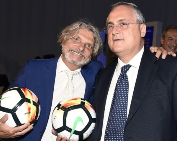 Lotito Ferrero Sampdoria Lazio