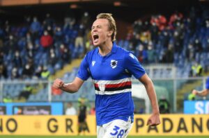 sampdoria damsgaard maglia 10