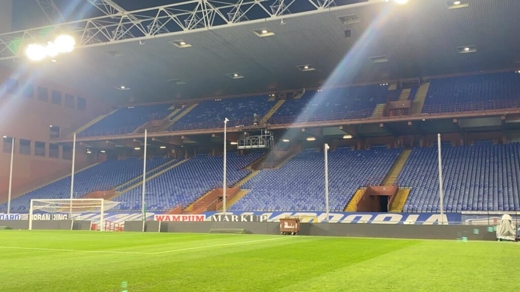 Sampdoria tifo organizzato