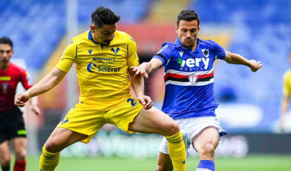 Hellas Verona Sampdoria Verre