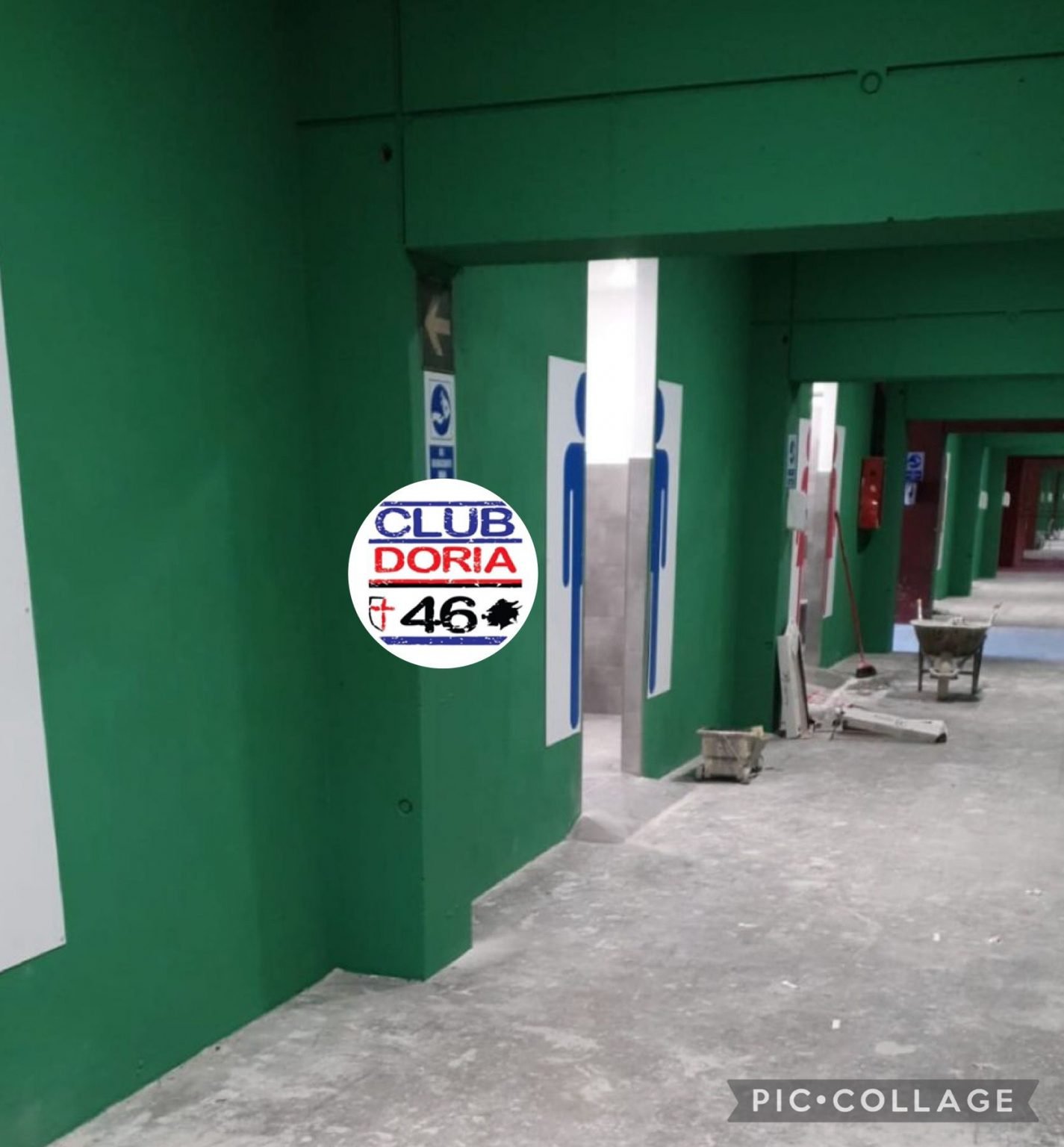 Sampdoria lavori Gradinata Sud