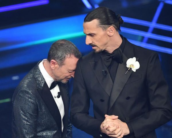 Ibrahimovic Sanremo Amadeus Milan