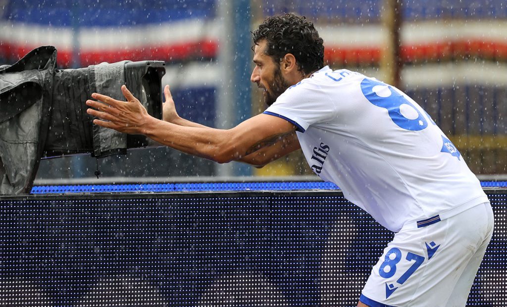 saluto Antonio Candreva Sampdoria