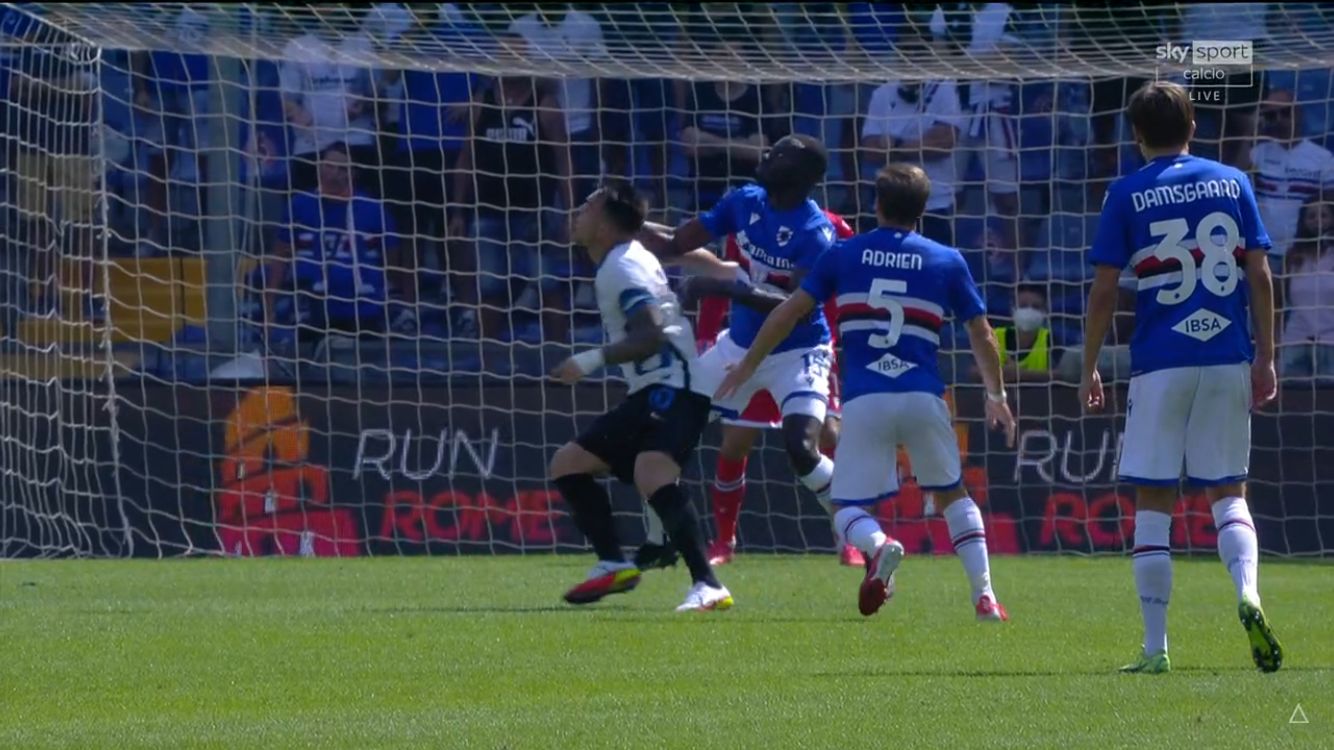 Lautaro Sampdoria Inter Colley Orsato