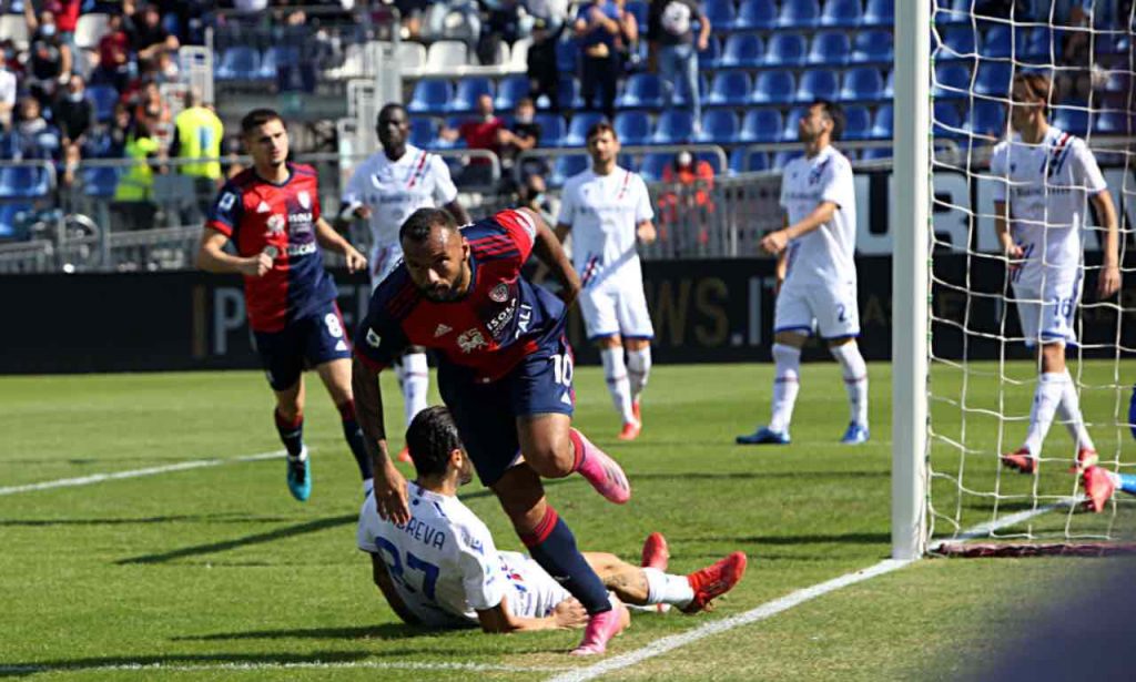 d'aversa sampdoria goal subiti joao pedro cagliari