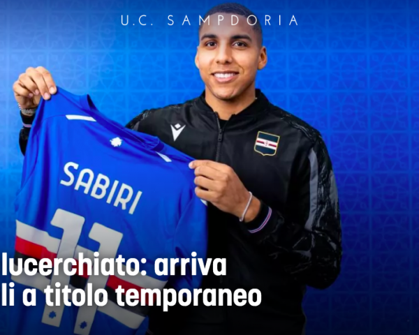 Calciomercato Sampdoria Sabiri Blucerchiato