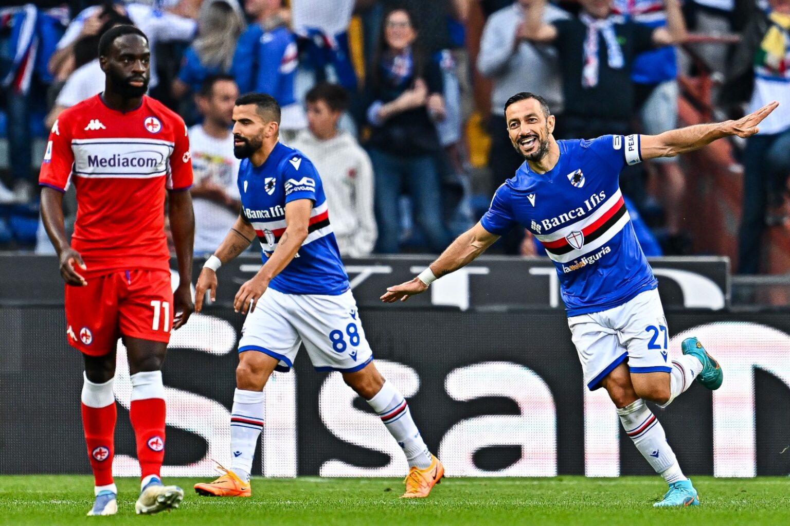 Sampdoria Fiorentina Quagliarella