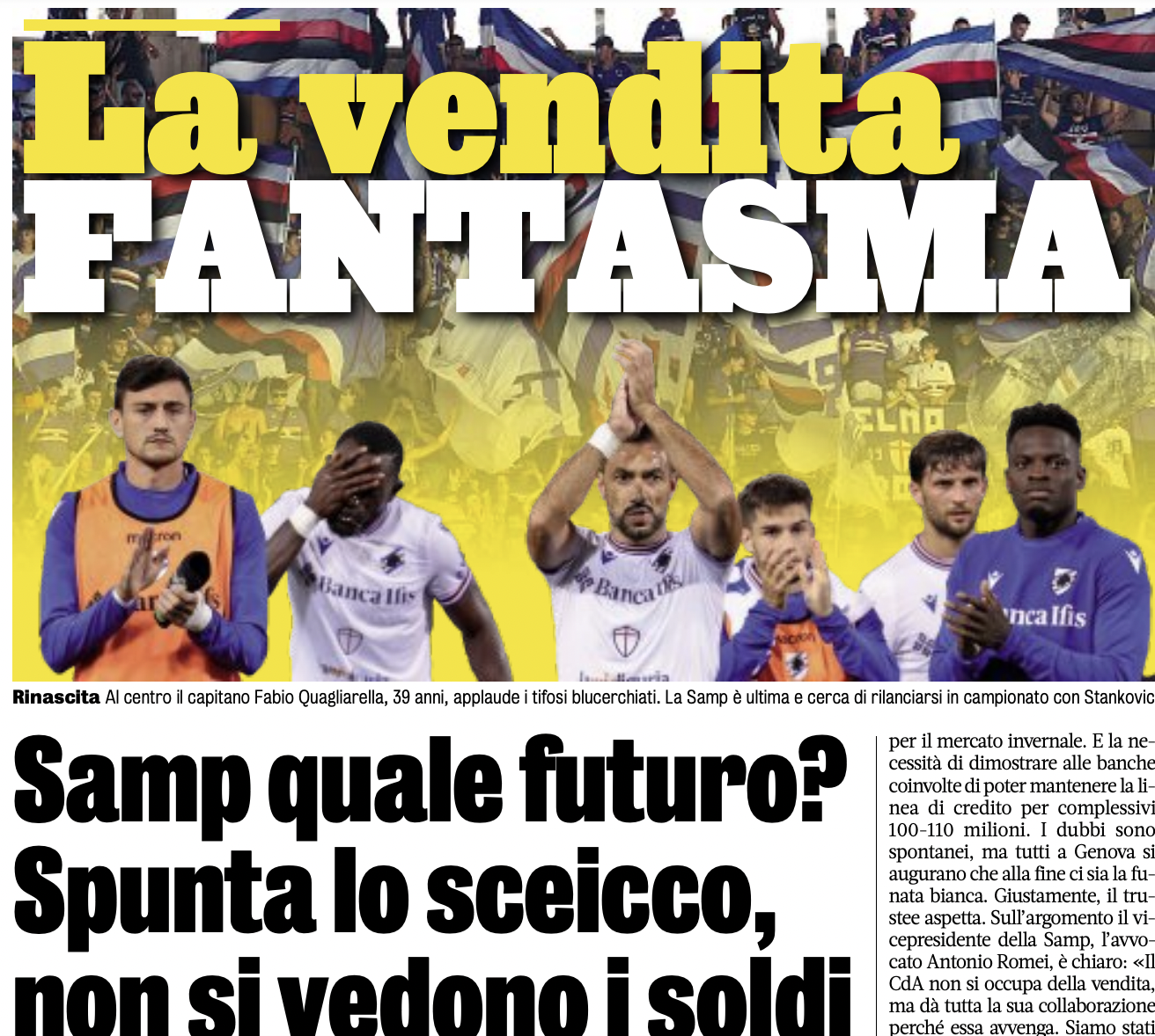 Cessione Sampdoria