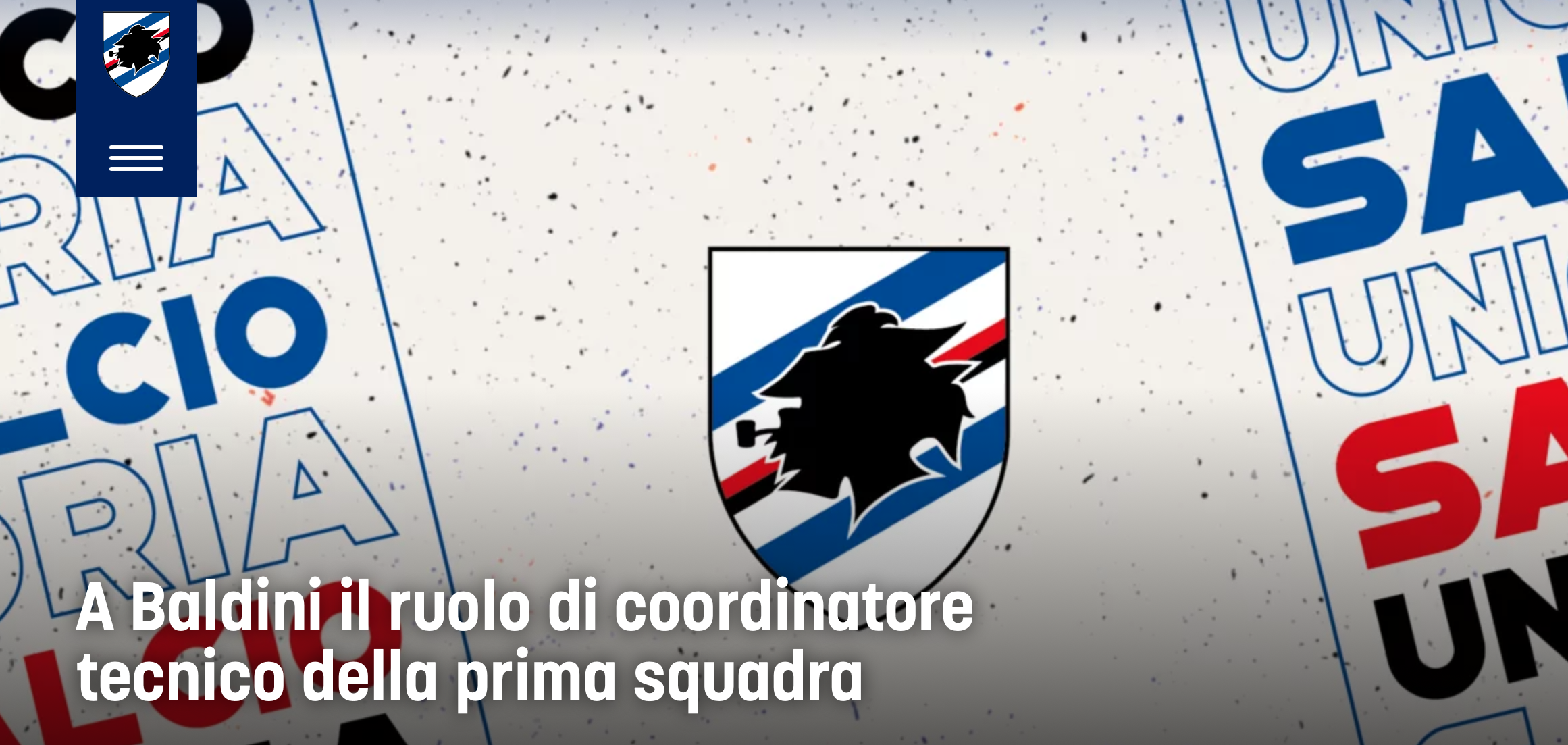 UFFICIALE - Sampdoria, Baldini nuovo direttore tecnico. Il comunicato