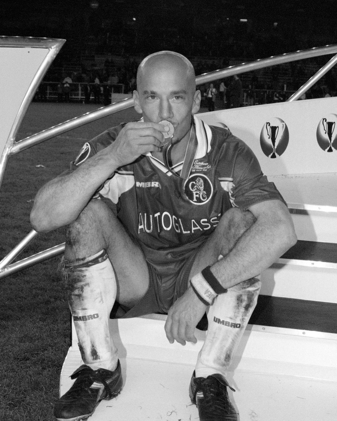 Sampdoria Tore Andre Flo Luca Vialli Chelsea