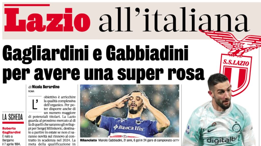calciomercato sampdoria gabbiadini lazio