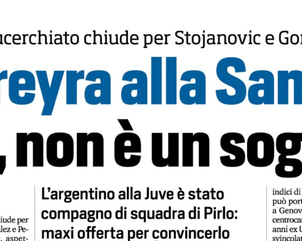 Calciomercato Sampdoria Pereyra Tuttosport