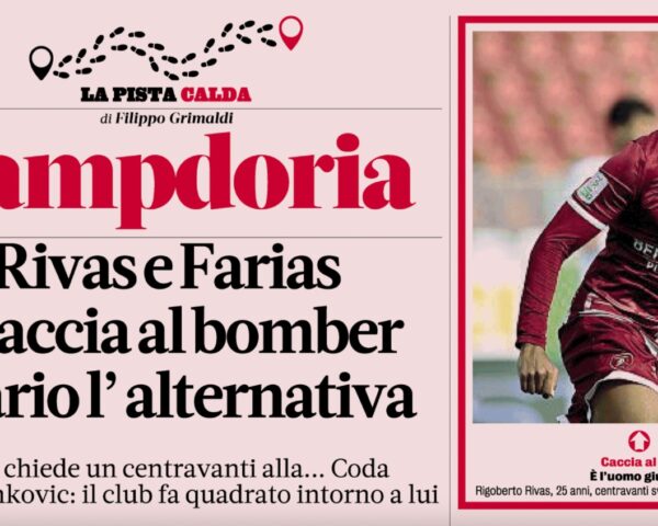 Calciomercato Sampdoria Pirlo Rivas