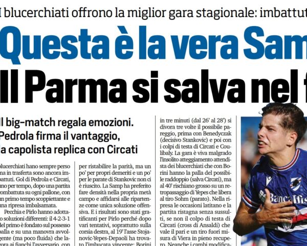 Parma Sampdoria Tuttosport