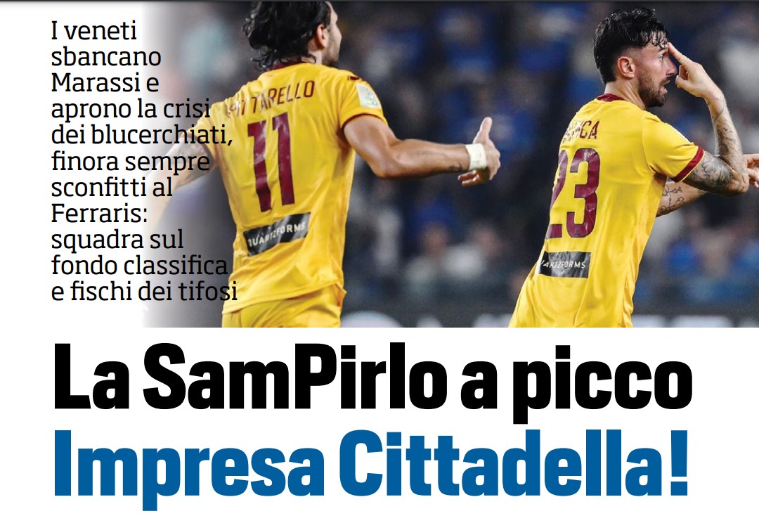 Sampdoria, Tuttosport: bisogna evitare la Serie C...