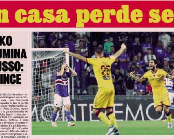 Sampdoria Gazzetta Vittoria Casa