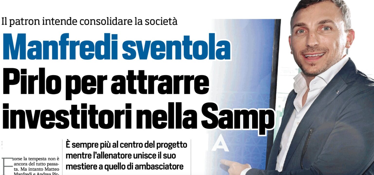 cessione sampdoria manfredi pirlo
