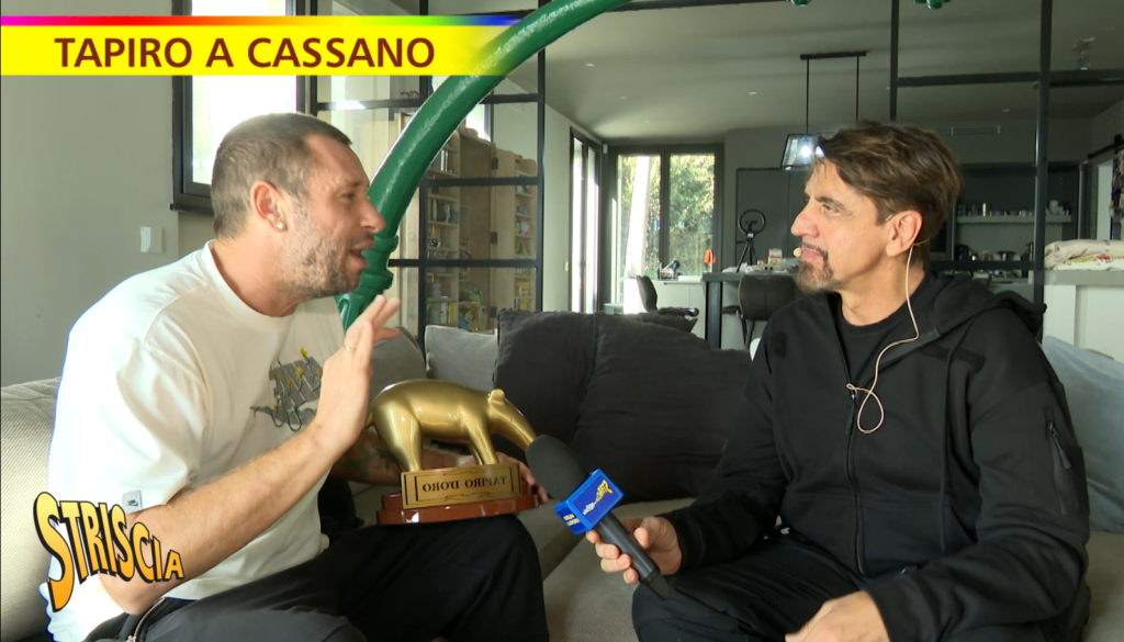 tapiro cassano striscia la notizia OK