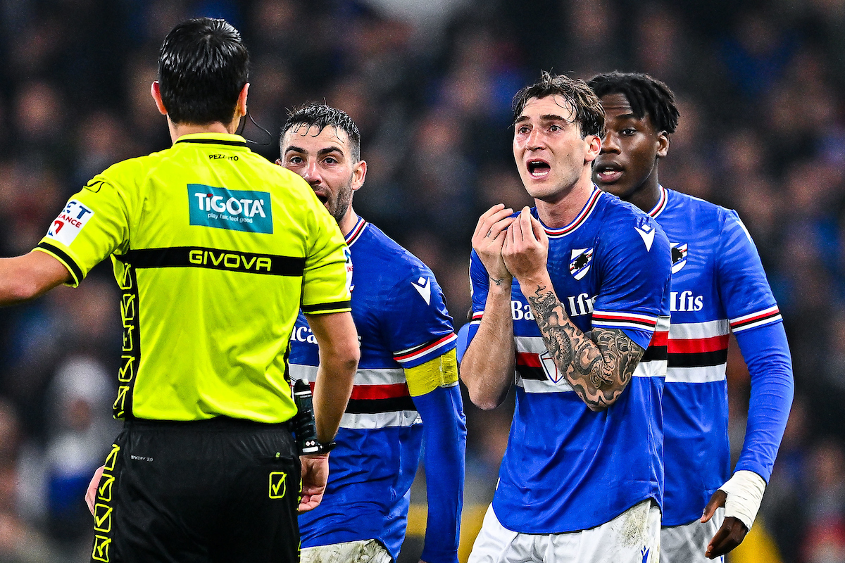 sampdoria arbitro società rigore