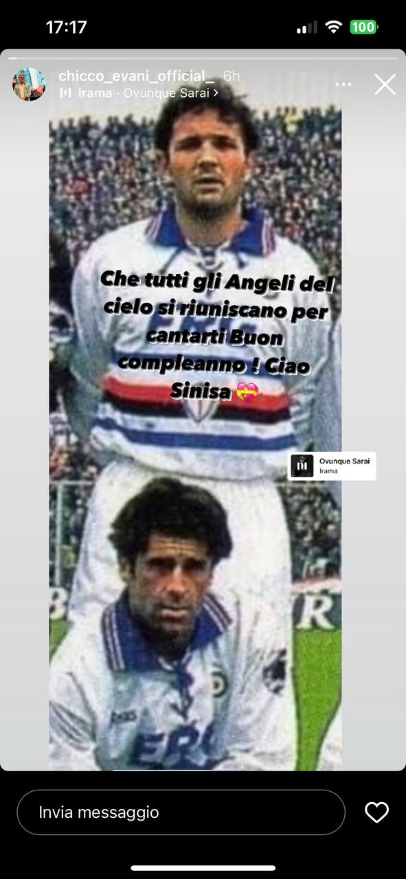 Social Sampdoria Evani Siniša Mihajlović