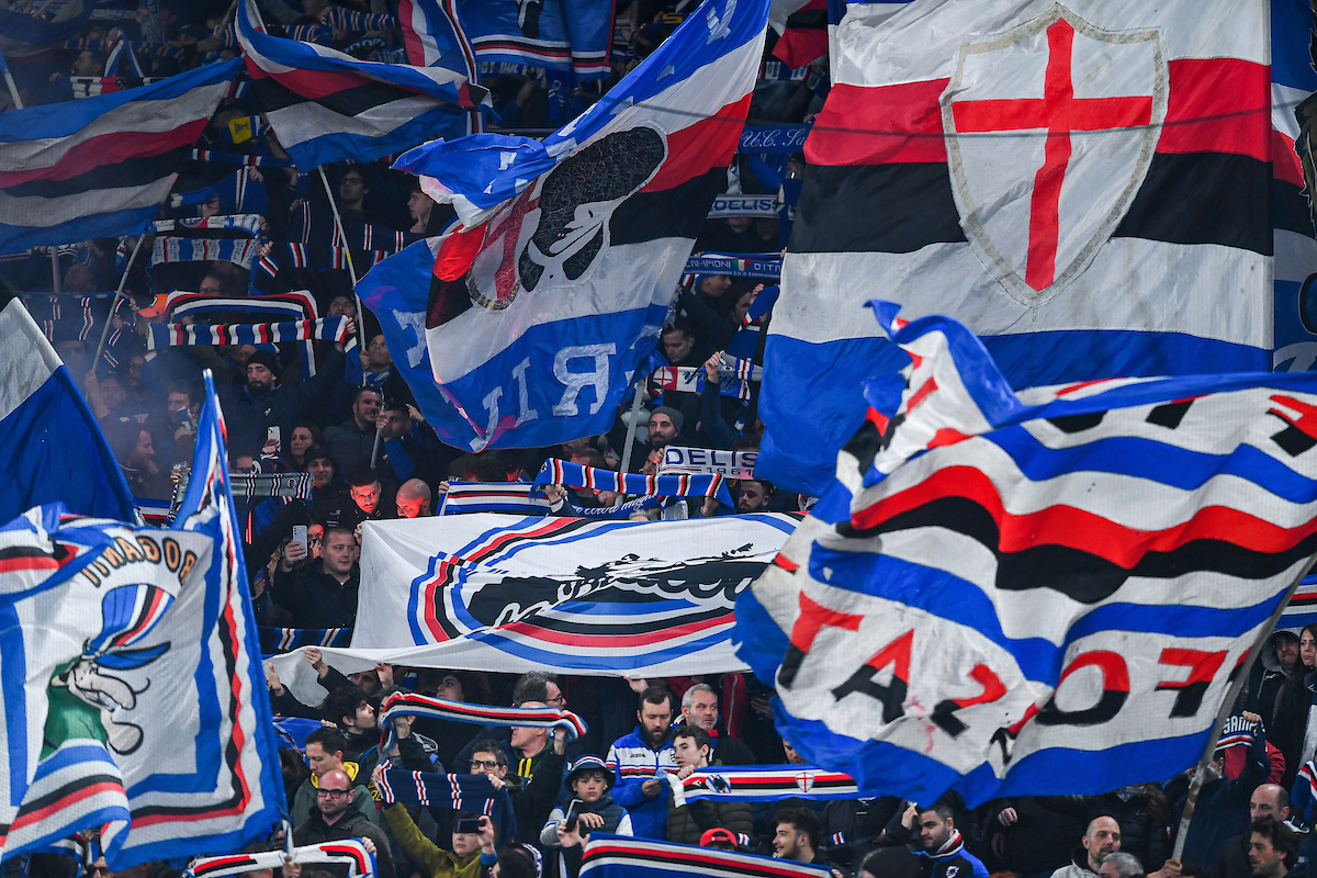 Écharpe Sampdoria Rare Style Populaire - Broderie Qualité - Italia - Occasion