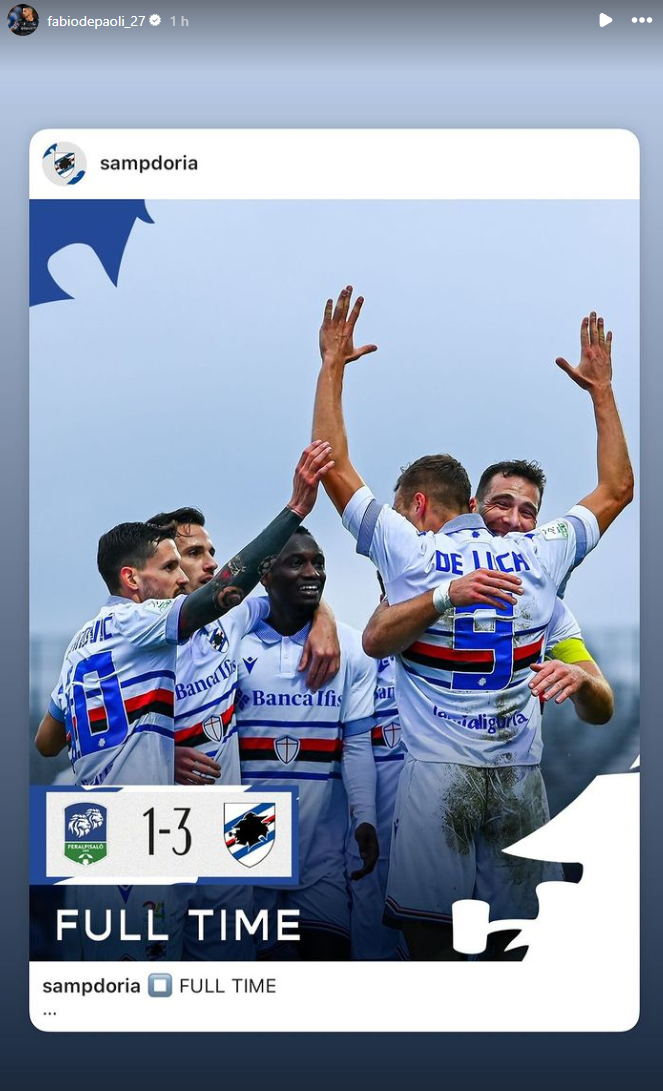 SOCIAL Sampdoria gioia Fabio Depaoli