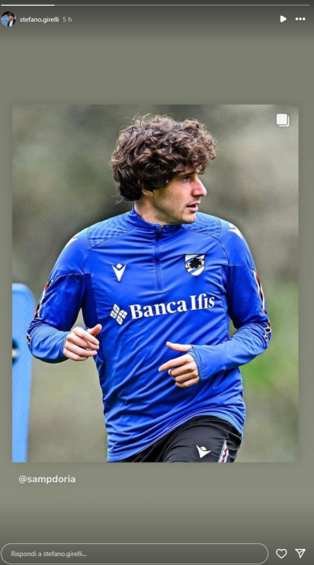 SOCIAL – Ex Sampdoria, Stefano Girelli allarga la sua famiglia. Il post Sampdoria Girelli famiglia