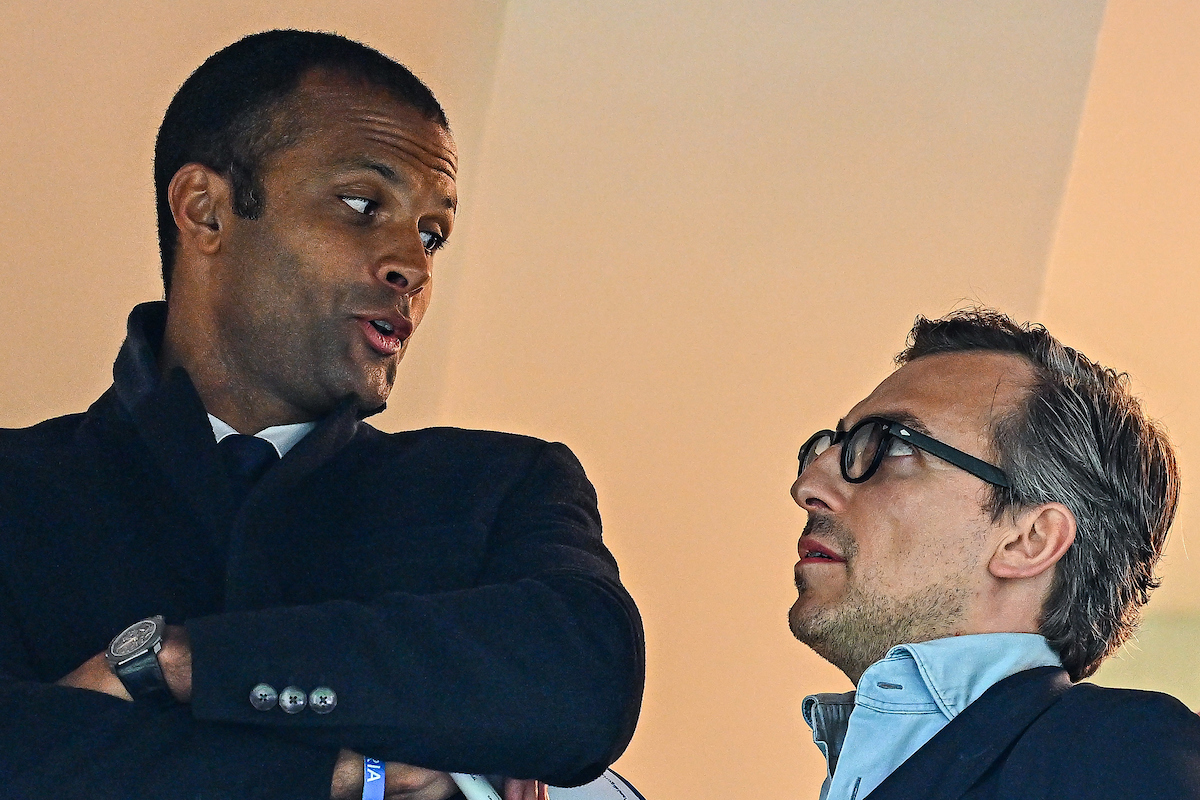 Matteo Manfredi, presidente della Sampdoria, insieme a Maheta Matteo Molango, consigliere