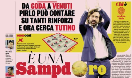 calciomercato sampdoria vulikic tutino pirlo