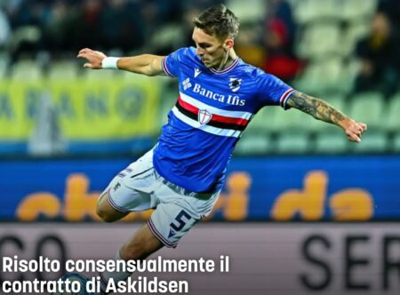 Calciomercato Sampdoria Kristoffer Askildsen Genova