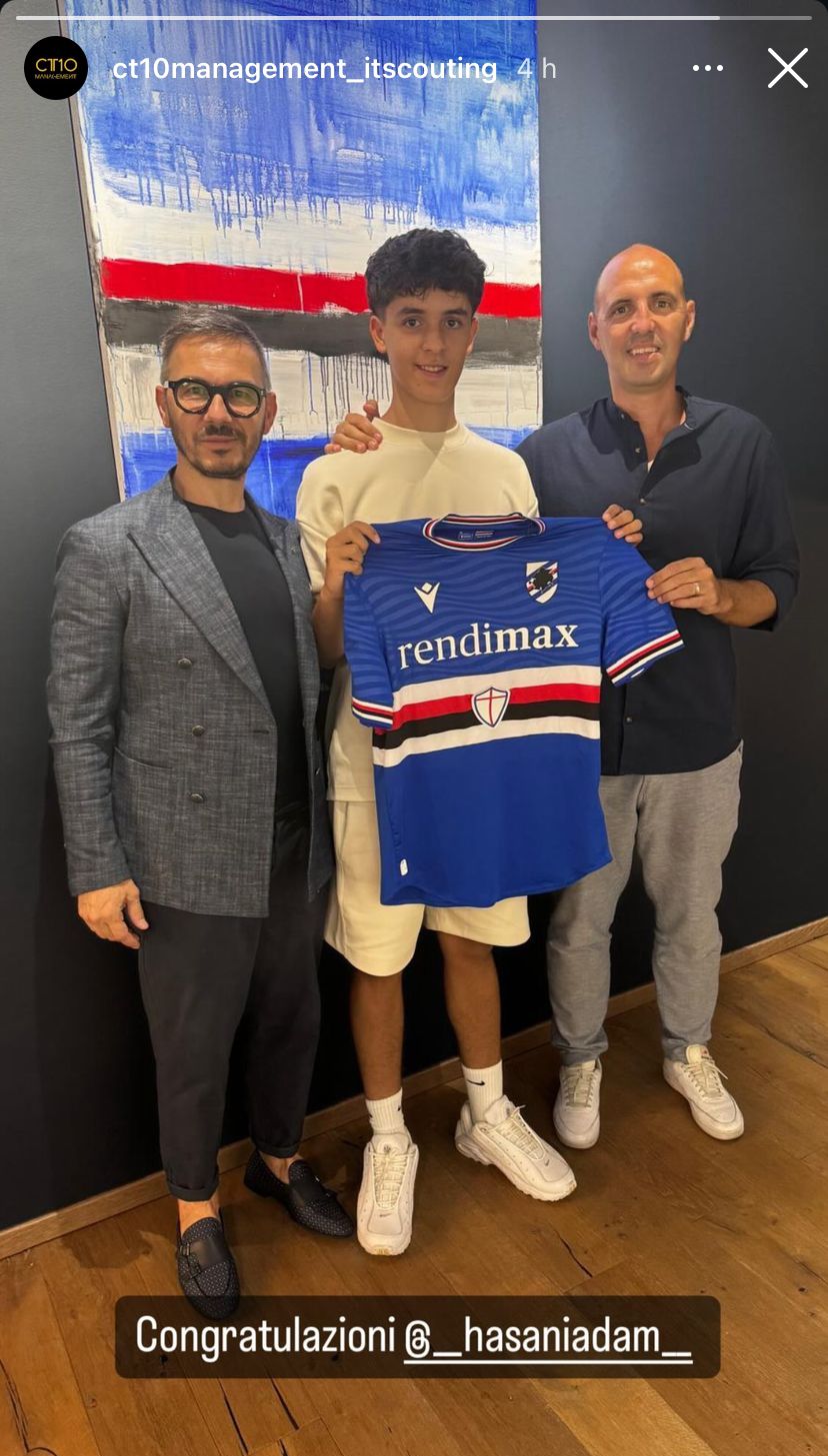 Calciomercato Sampdoria Totti Adam Hasani