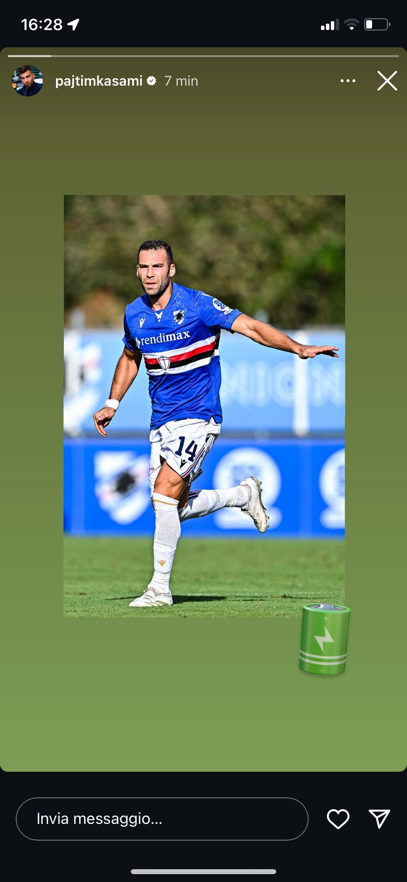 SOCIAL Sampdoria Pajtim Kasami Cosenza