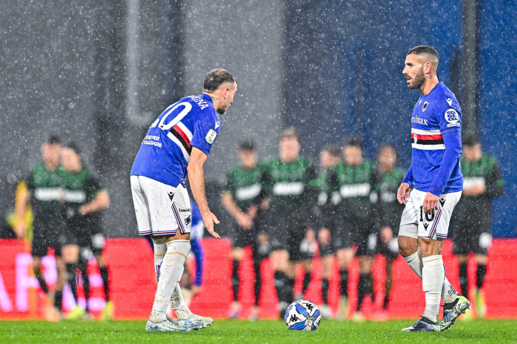 sassuolo sampdoria la gumina tutino voti