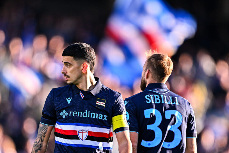Sampdoria Fabio Depaoli capitano squadra arbitro