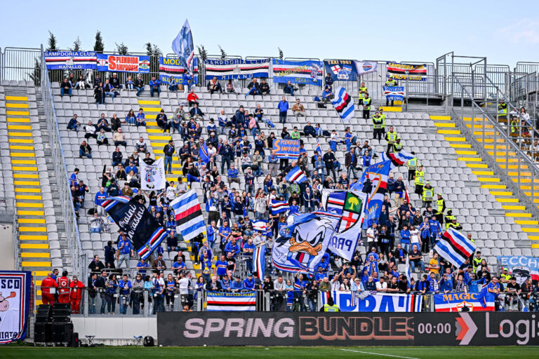 spezia sampdoria picco settore ospiti