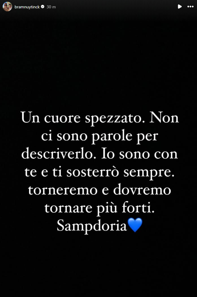 Social Sampdoria Bram Nuytinck