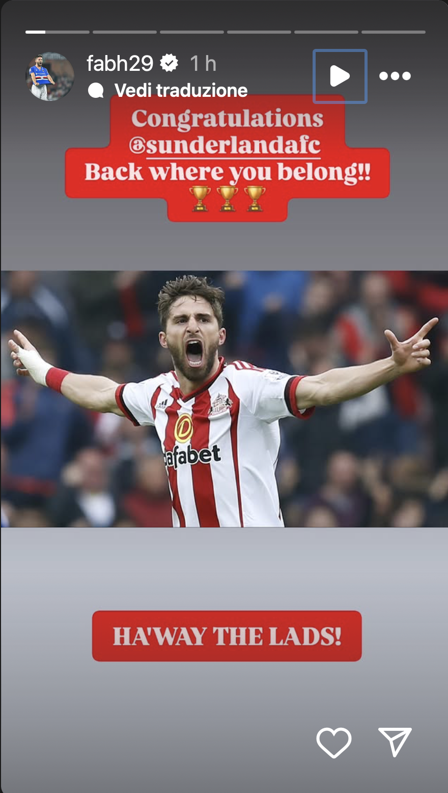 Social Sampdoria Fabio Borini Sunderland