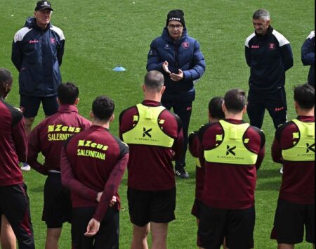 salernitana allenamento pasquale marino genova ferraris sampdoria serie b