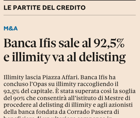 Banca IFIS Sampdoria Illimity