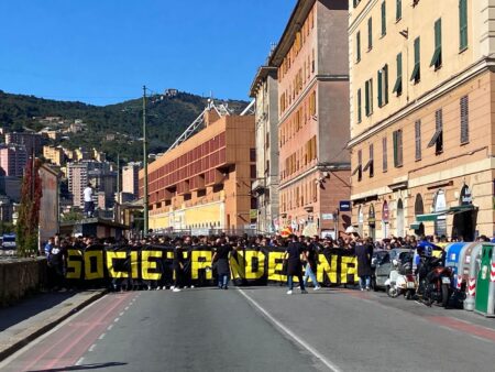 Sampdoria-Virtus Entella, La Sud invita tutti i tifosi al corteo: il nostro unico obiettivo è… Il comunicato