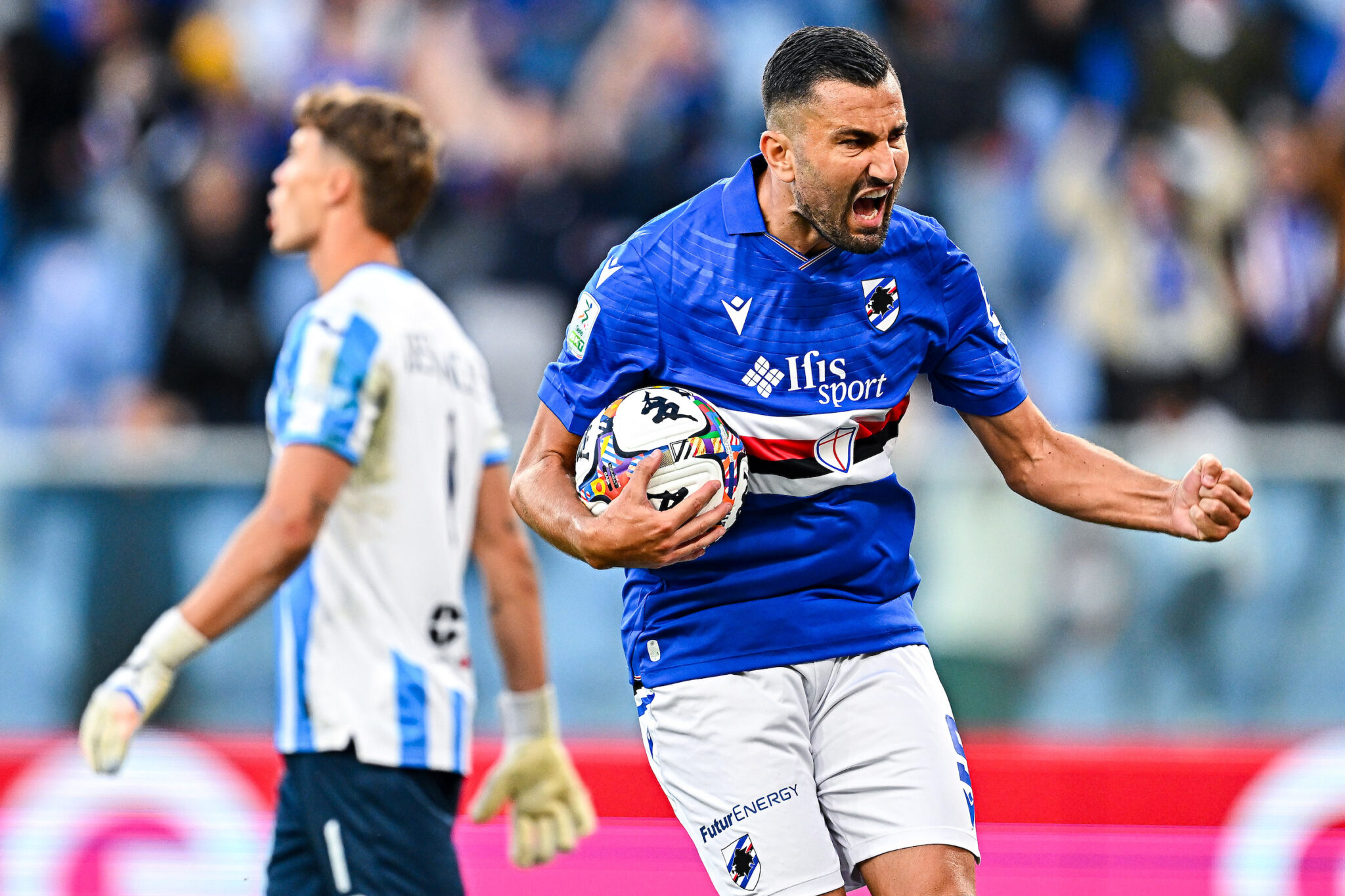 Virtus Entella-Sampdoria, a Chiavari sorride solo Massimo Coda