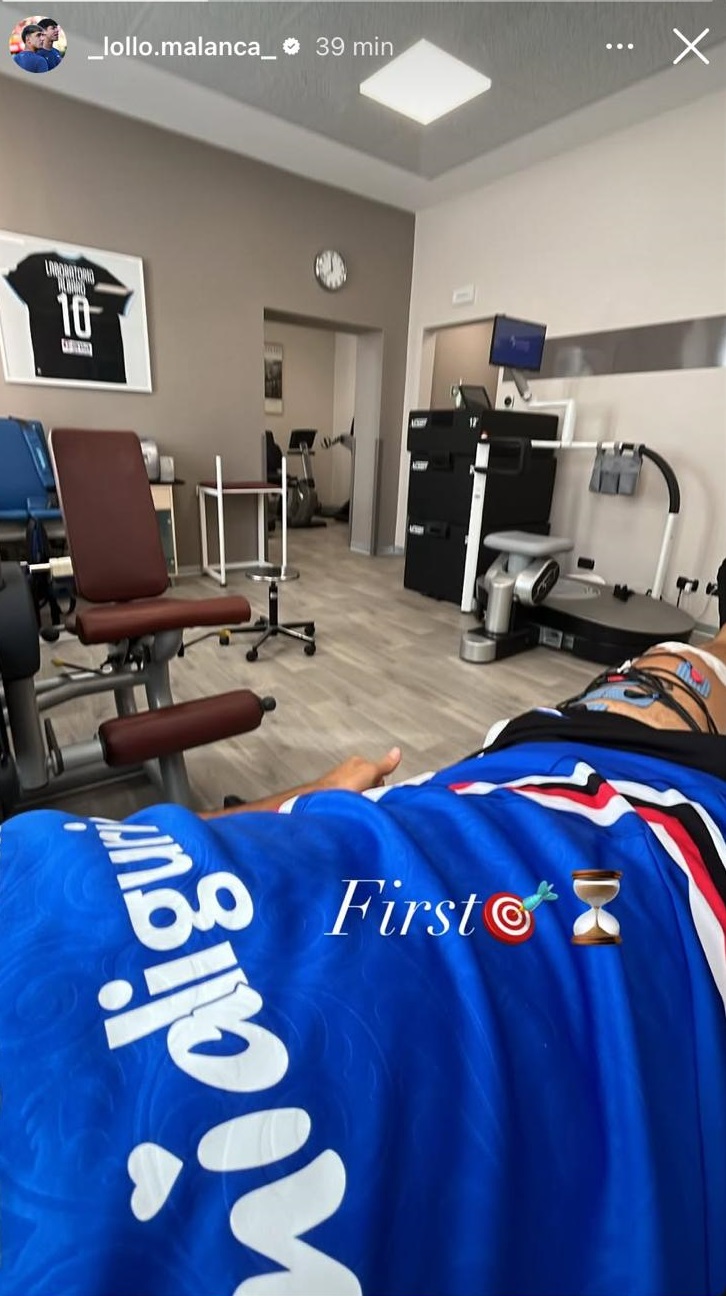 sampdoria lorenzo malanca social