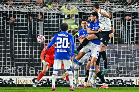 Pagelle Spezia Sampdoria inferno donadoni foti