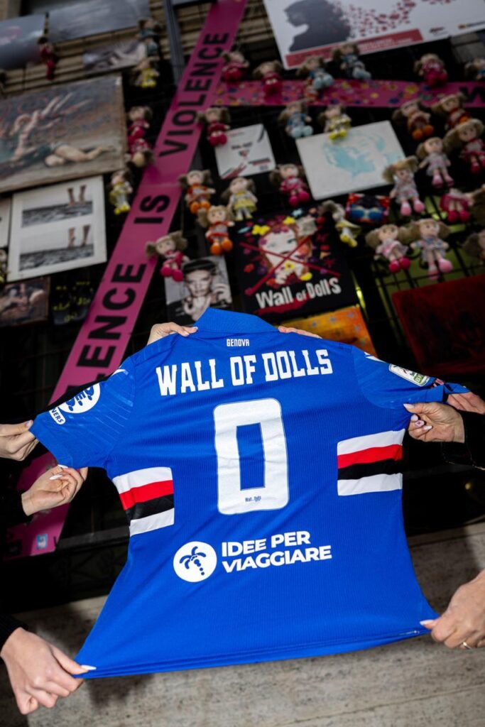 sampdoria wall of dolls silence is violence
